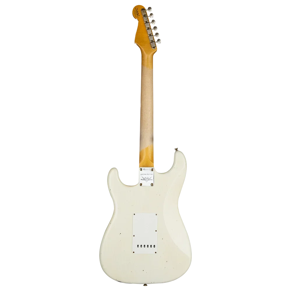Fender Custom Shop Limited Edition 62/63 Stratocaster Journeyman Relic Gülağacı Klavye Aged Olympic White Elektro Gitar