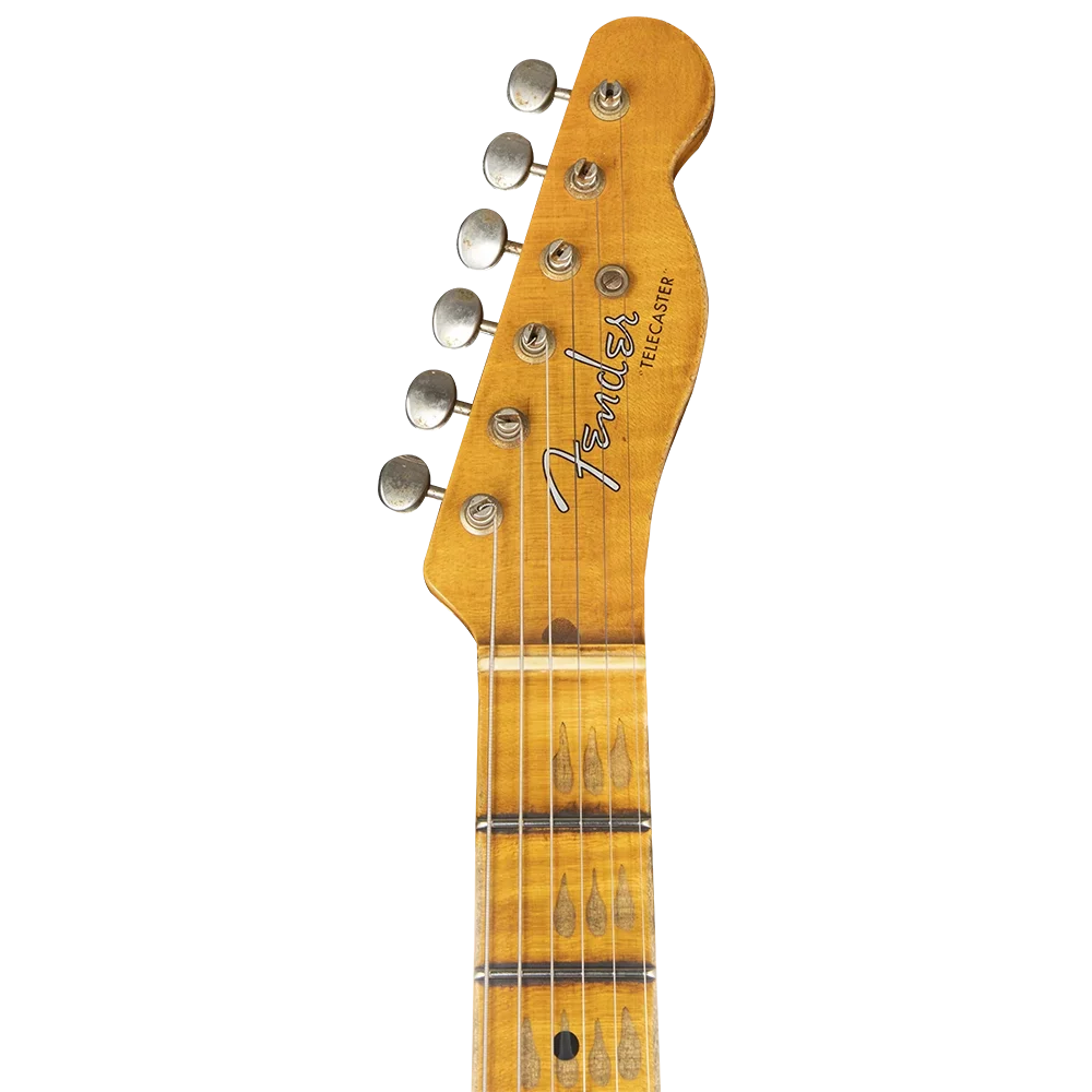 Fender Custom Shop W21 Limited Edition 1951 Telecaster Heavy Relic Akçaağaç Klavye Aged Butterscotch Blonde Elektro Gitar