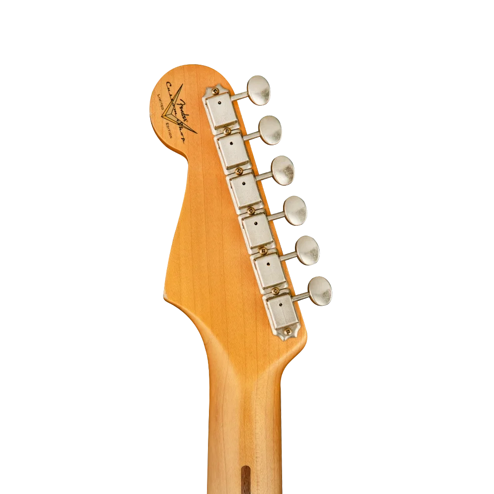 Fender Custom Shop Limited 1957 Stratocaster Relic Akçağaç Klavye Aged Black Elektro Gitar