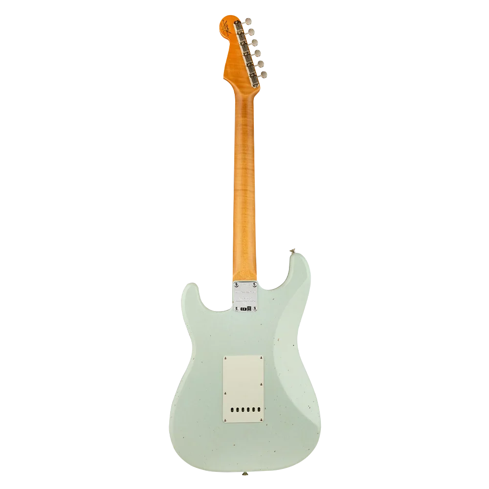 Fender Custom Shop Limited 1964 Stratocaster Journeyman Relic Gülağacı Klavye Faded Aged Sonic Blue Elektro Gitar