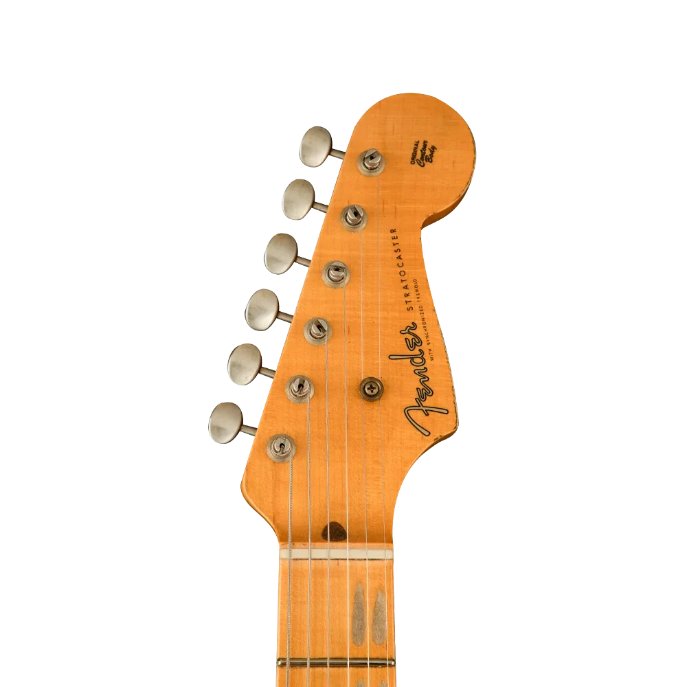 Fender Custom Shop Limited Edition 1956 Stratocaster Relic Akçaağaç Klavye Faded Sonic Blue Elektro Gitar