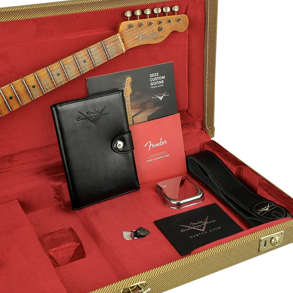 FENDER Custom Shop Limited Edition 1953 HS Telecaster Heavy Relic Aged Butterscotch Blonde Elektro Gitar