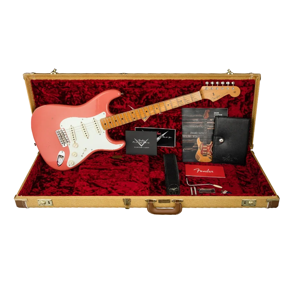 Fender Custom Shop 2020 1956 Stratocaster Akçağaç Klavye Relic/CC Elektro Gitar