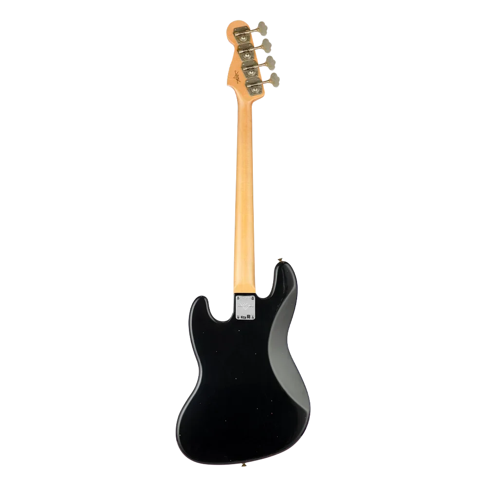 Fender Custom Shop 1968 Jazz Bass Journeyman Relic Aged Black Bas Gitar