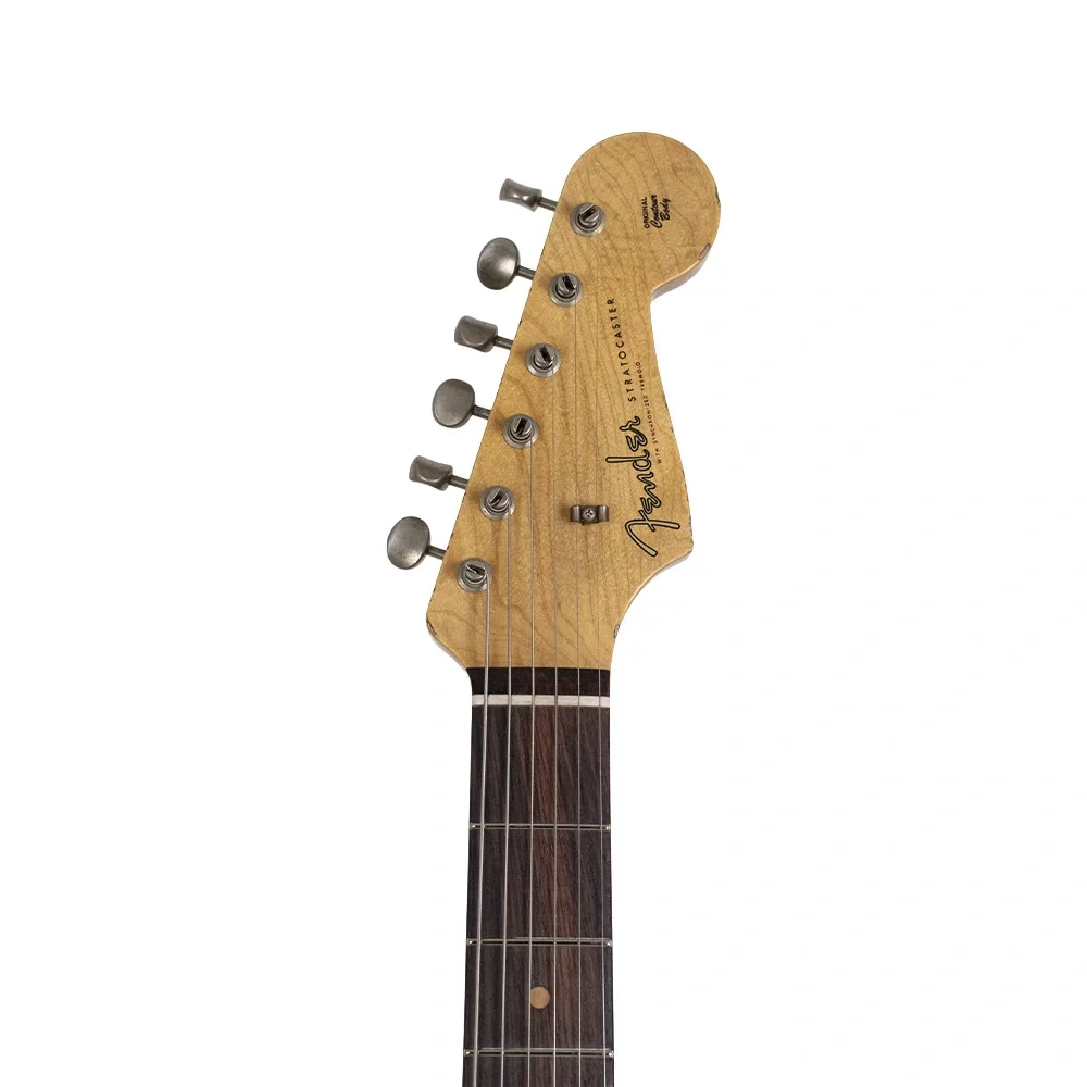 Fender Custom Shop 1962 Stratocaster Relic Gülağacı Klavye Aged Lake Placid Blue Elektro Gitar