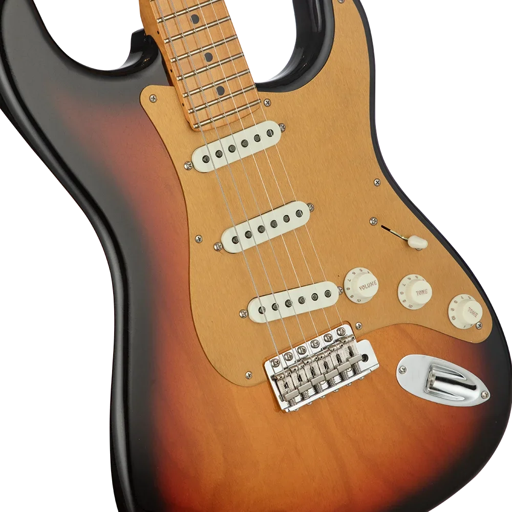 Fender Custom Shop S23 Limited American Custom Strat Dlx Closet Classic Akçaağaç Klavye Chocolate 3 Ton Sunburst Elektro Gitar