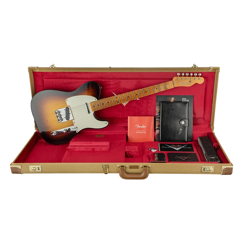 Fender Custom Shop Limited 1955 Telecaster Journeyman Relic Aged White Blonde Elektro Gitar