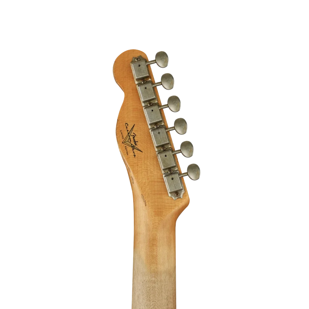 Fender Custom Shop LTD 1960 Telecaster Custom Heavy Relic Chocolate 3 Ton Sunburst Elektro Gitar