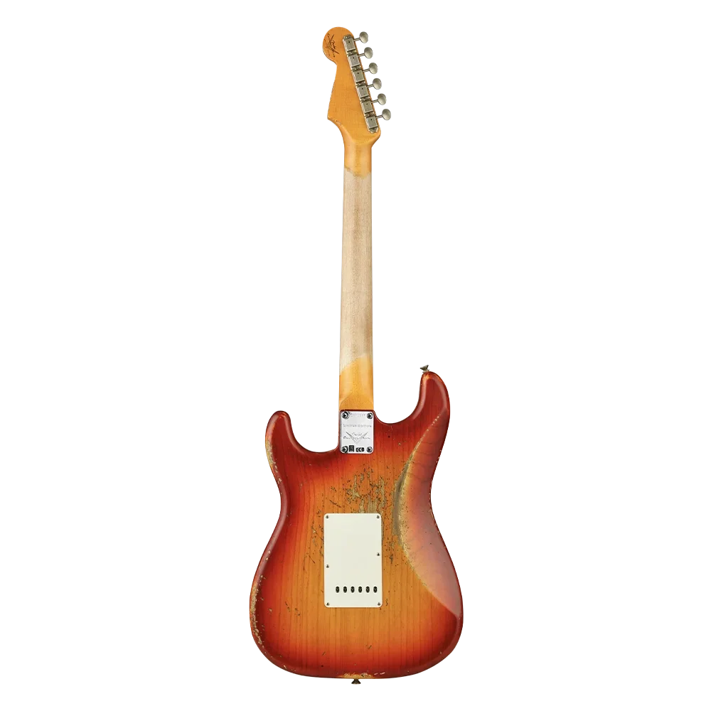 Fender Custom Shop LTD 1962 Stratocaster Heavy Relic Aged Cherry Sunburst Elektro Gitar