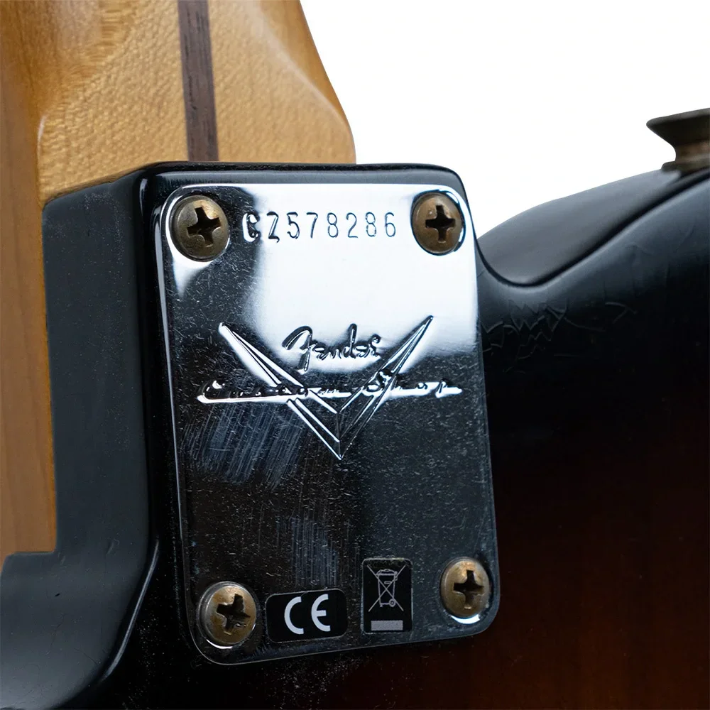 Fender Custom Shop 1957 Telecaster Journeyman Relic Wide Fade 2 Ton Sunburst White Elektro Gitar