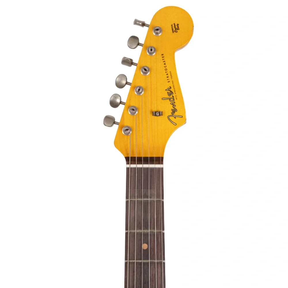 Fender Custom Shop Limited Edition Fat 1959 Stratocaster Relic Chocolate 3 Ton Sunburst Elektro Gitar