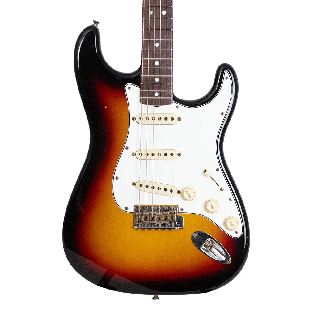 Fender Custom Shop Limited Edition L Series Fat 1964 Stratocaster Journeyman Relic 3 Ton Sunburst Elektro Gitar