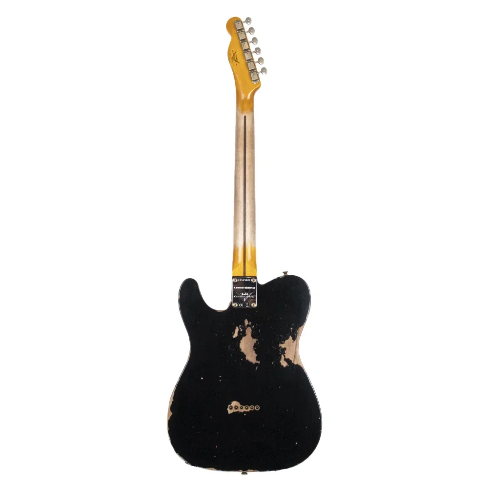 Fender Custom Shop Limited Edition 1954 Telecaster Heavy Relic Aged Black Elektro Gitar
