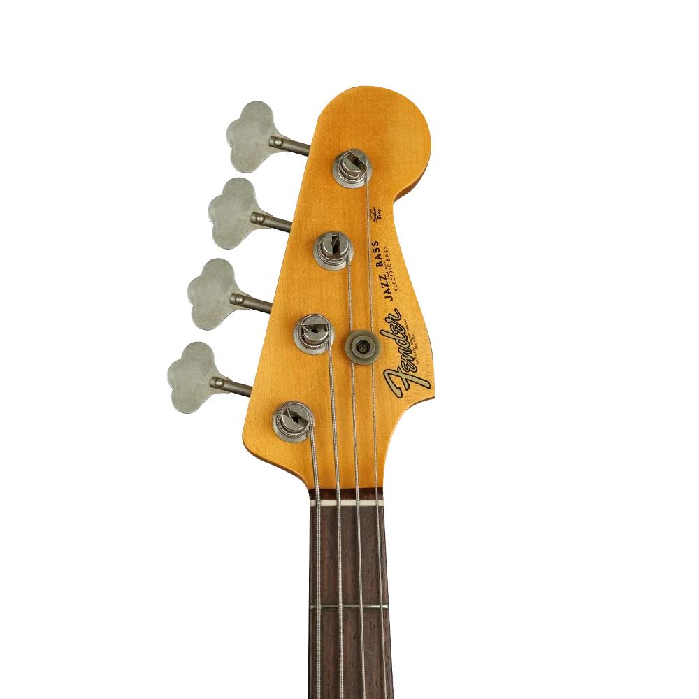Fender Custom Shop S20 1964 Jazz Bass Journeyman Relic Gülağacı Klavye Super Faded Aged Sonic Blue Bas Gitar