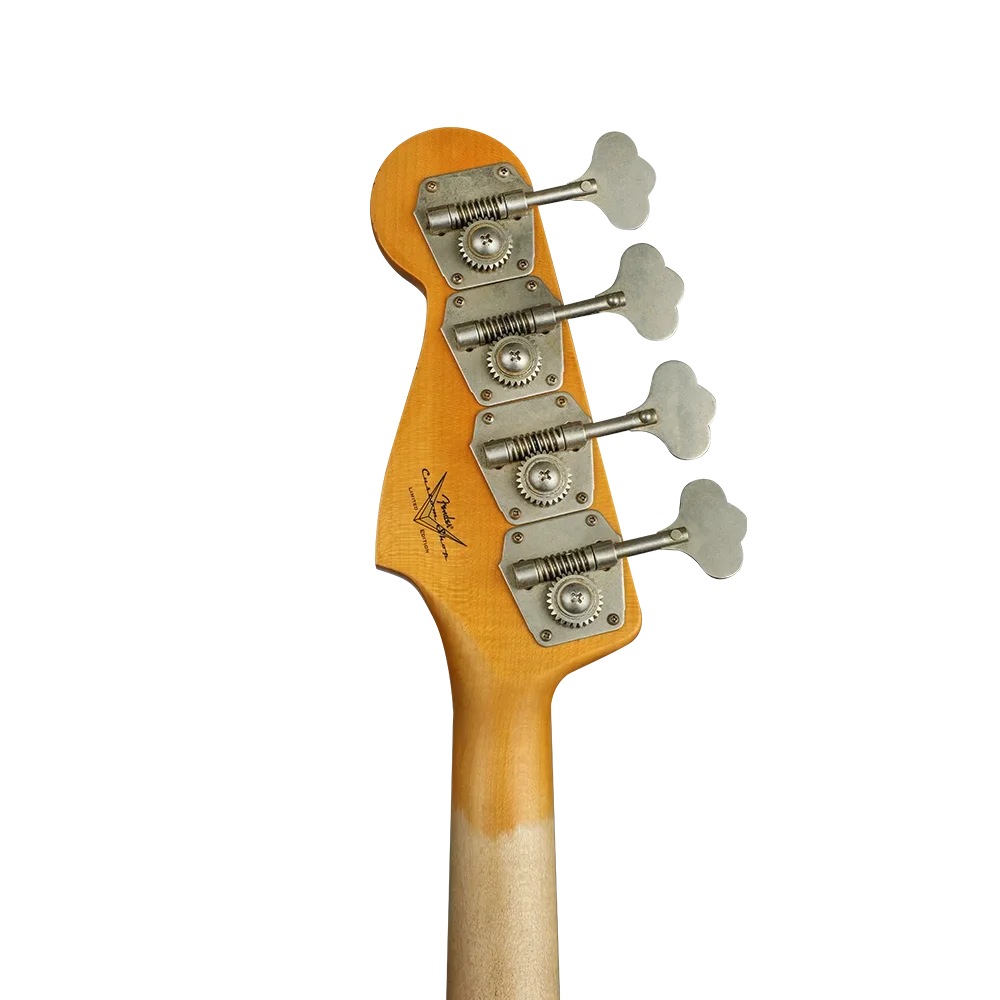 Fender Custom Shop S20 1964 Jazz Bass Journeyman Relic Gülağacı Klavye Super Faded Aged Sonic Blue Bas Gitar
