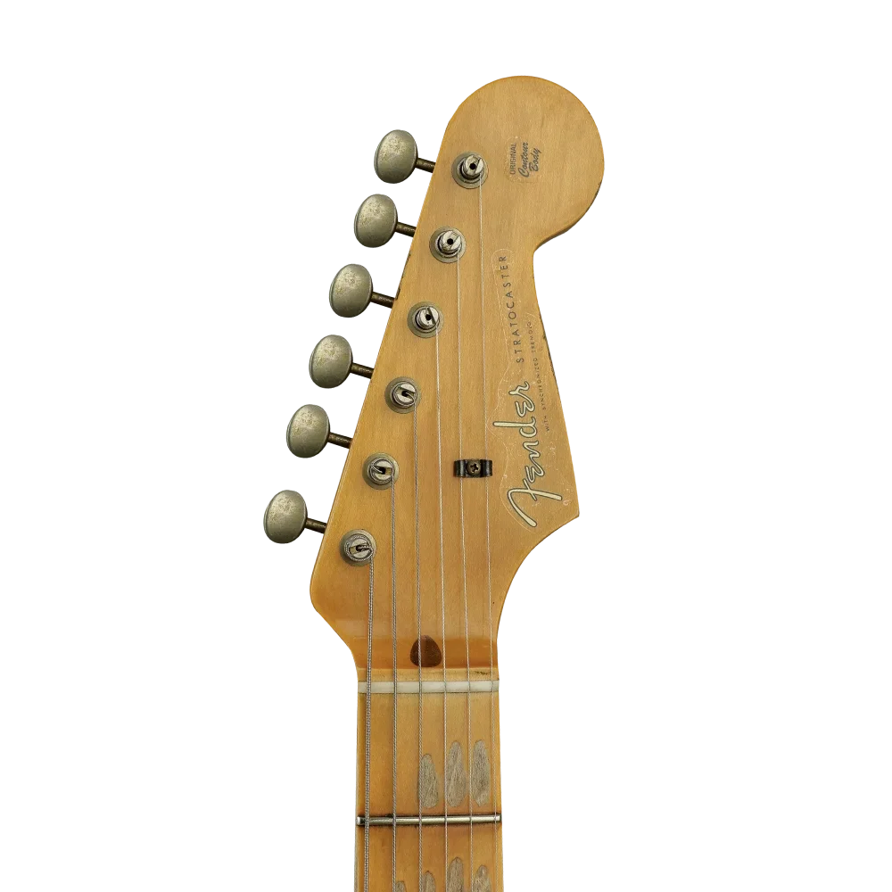 FENDER Custom Shop 1957 Stratocaster Heavy Relic Akçaağaç Klavye Nocaster Blonde Elektro Gitar