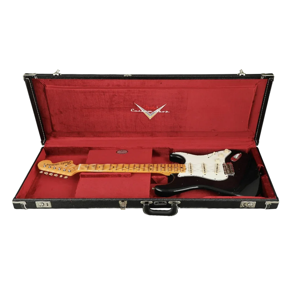 FENDER Custom Shop 1969 Stratocaster Journeyman Relic Akçaağaç Klavye Black Elektro Gitar