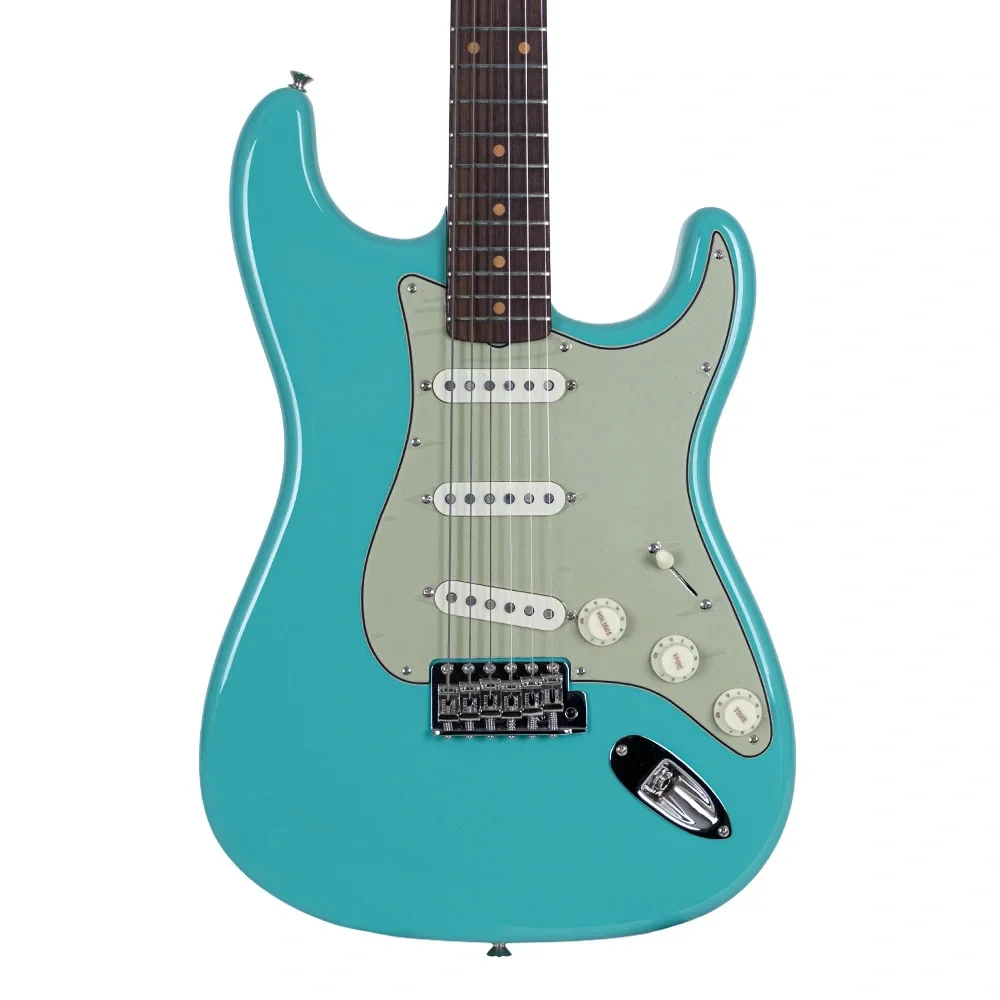 Fender Custom Shop 1959 Stratocaster NOS Gülağacı Klavye Surf Green Elektro Gitar