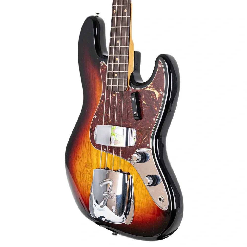 Fender Custom Shop 1961 Jazz Bass NOS Bleached 3 Ton Sunburst Bas Gitar
