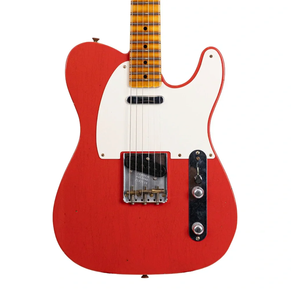 Fender Custom Shop Limited Edition 1950's Telecaster Journeyman Relic Aged Fiesta Red Elektro Gitar