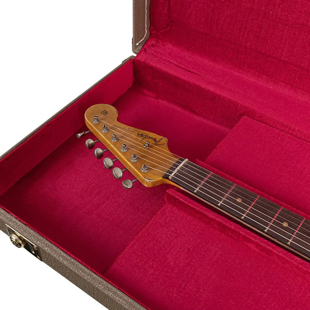 Fender Custom Shop Limited Edition 1961 Stratocaster Akçaağaç Klavye Super Heavy Relic Super Faded Aged 3 Ton Sunburst Elektro Gitar