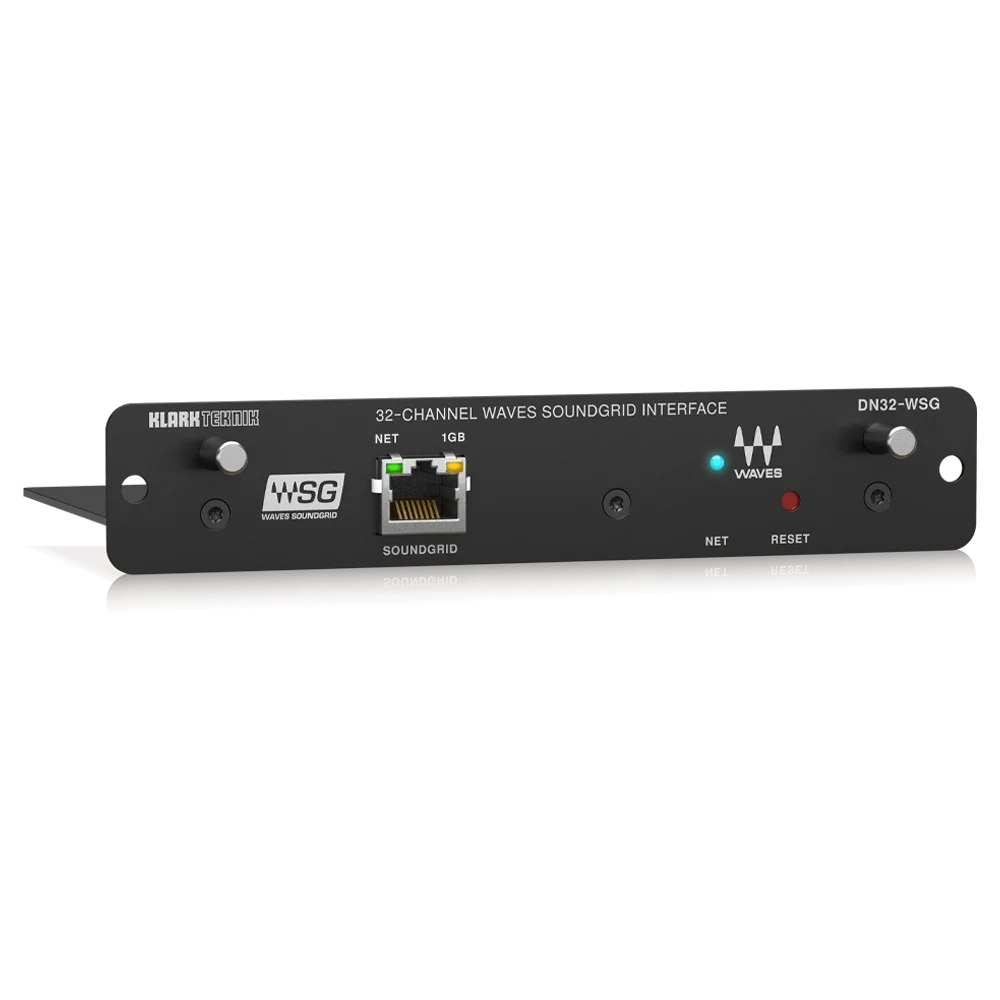 KLARK TEKNIK DN32-WSG Genişleme Kartı 32-Kanal Düşük Gecikmeli AoIP in WAVES SoundGrid Networks