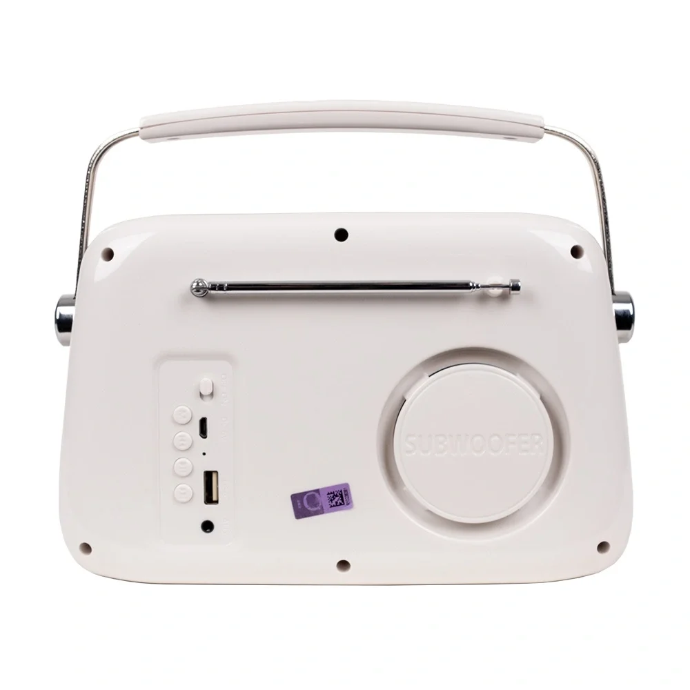 KOZMOS FB-R302-WH Beyaz Retro Radyo ve Bluetooth Hoparlör