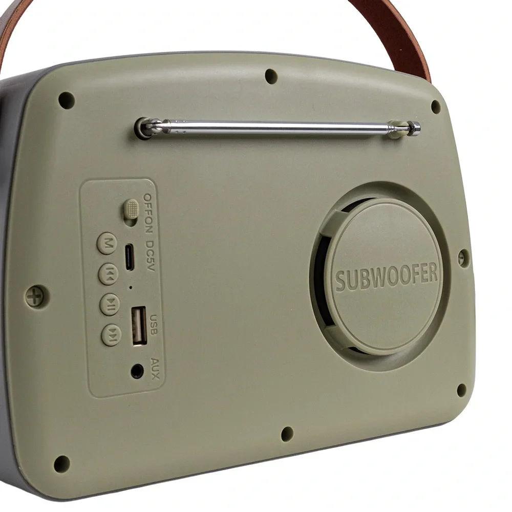 KOZMOS FB-R902-GREEN Retro Radyo ve Bluetooth Hoparlör
