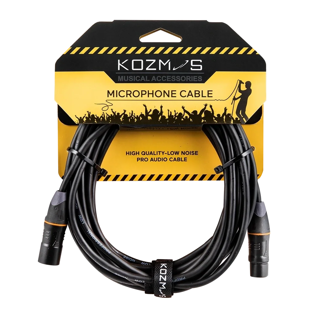 Kozmos KCL-020-10M - XLR(E)/XLR(D) 10M Mikrofon Kablosu