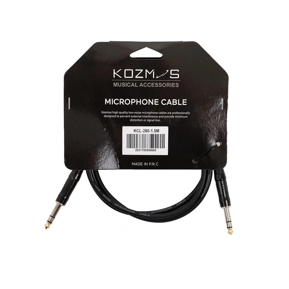 KOZMOS KCL-280-1.5M Stereo 6.35mm 1.5M Kablo