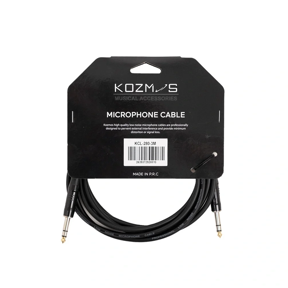 KOZMOS KCL-280-3M Stereo 6.35mm 3M Kablo