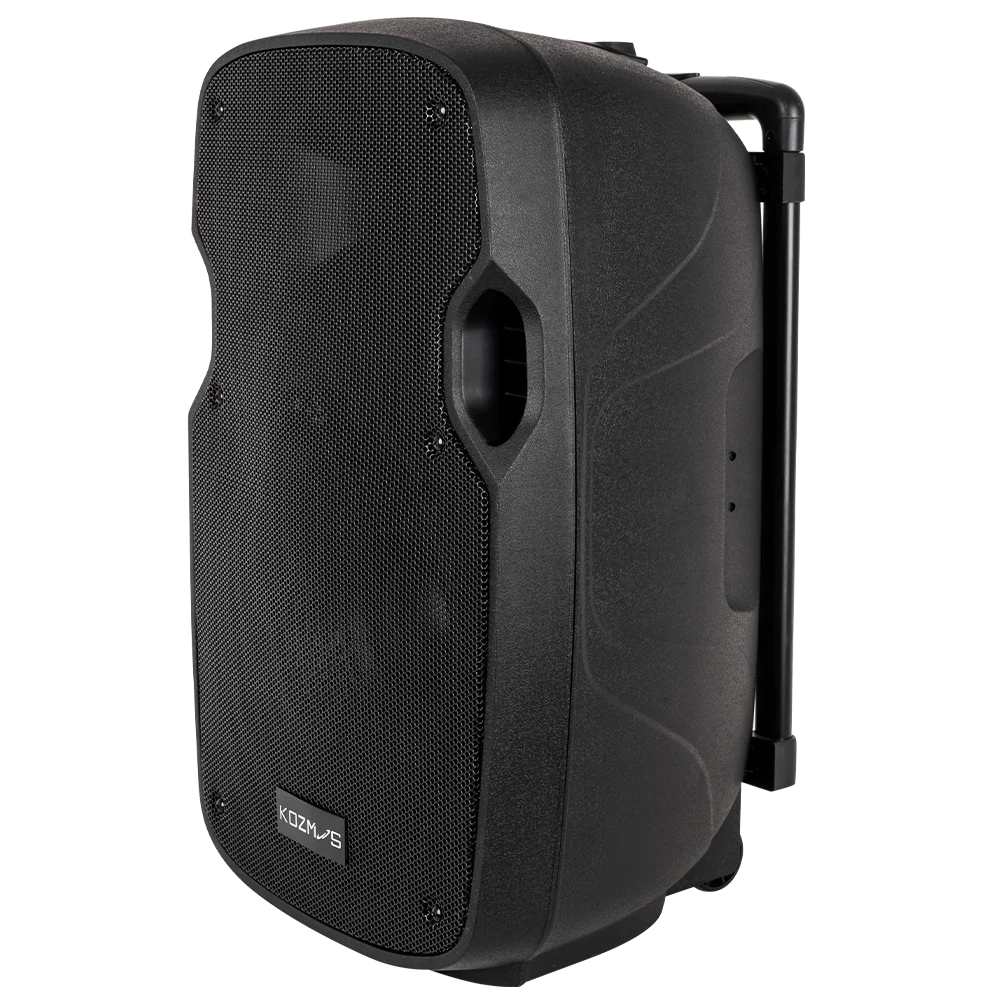Kozmos KPA-2912AUS-CB 12" 2-yollu Hoparlör - Bluetooth / USB / LCD Ekranlı / SD Kart / 1 x Kablosuz Mikrofon 1 x Headset