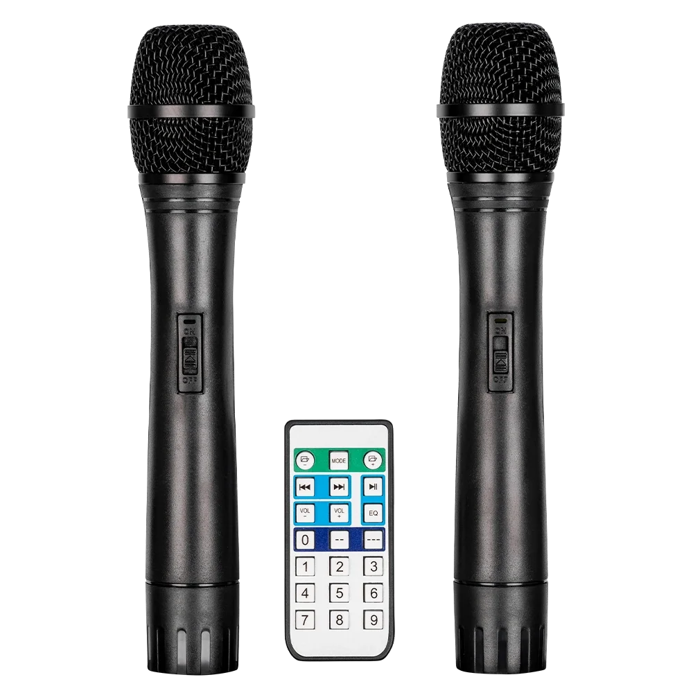 Kozmos KPA-2915AUS-CB 15" 2-yollu Hoparlör - Bluetooth / USB / LCD Ekranlı / SD Kart / 2 x Kablosuz Mikrofon