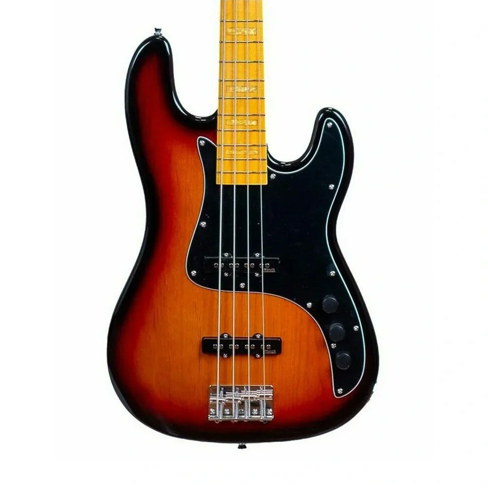 Markbass MB GV 4 Gloxy Serisi Akçaağaç Klavye 3-Ton Sunburst Bas Gitar