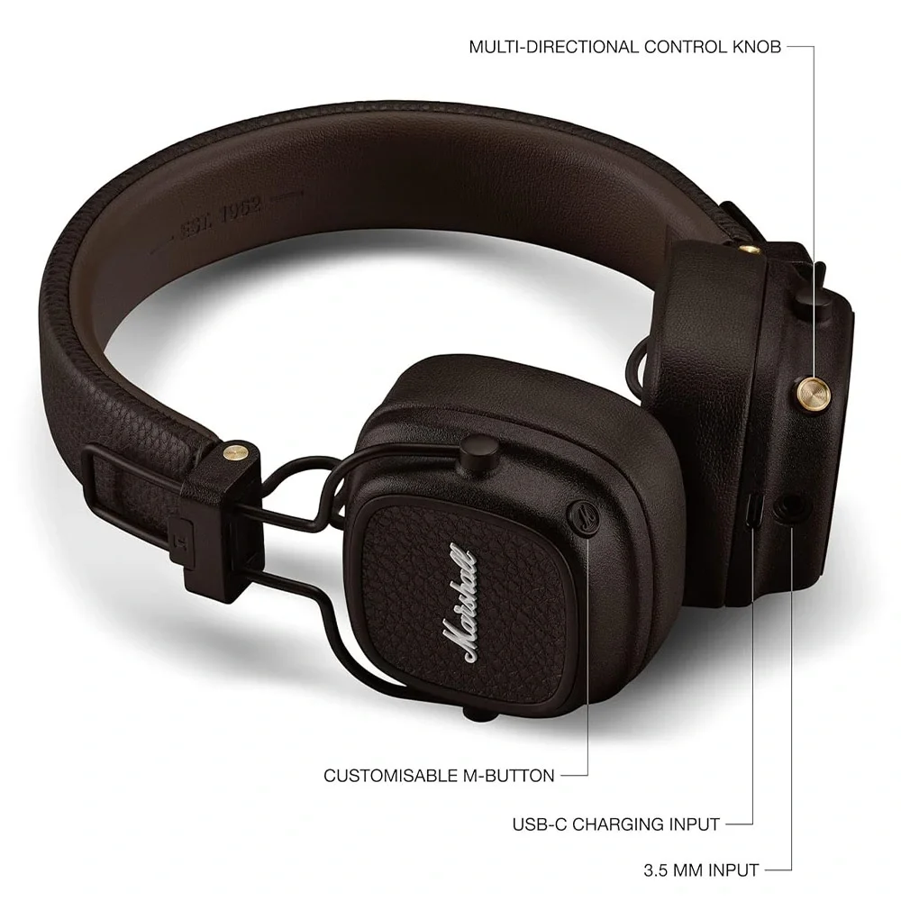 MARSHALL Major V Kahverengi Bluetooth Kulaklık