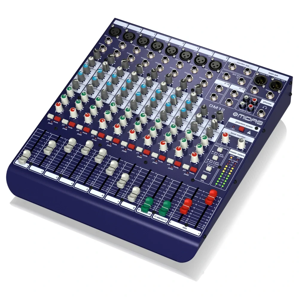 Midas DM12 10 Kanal Analog Stüdyo Mikseri