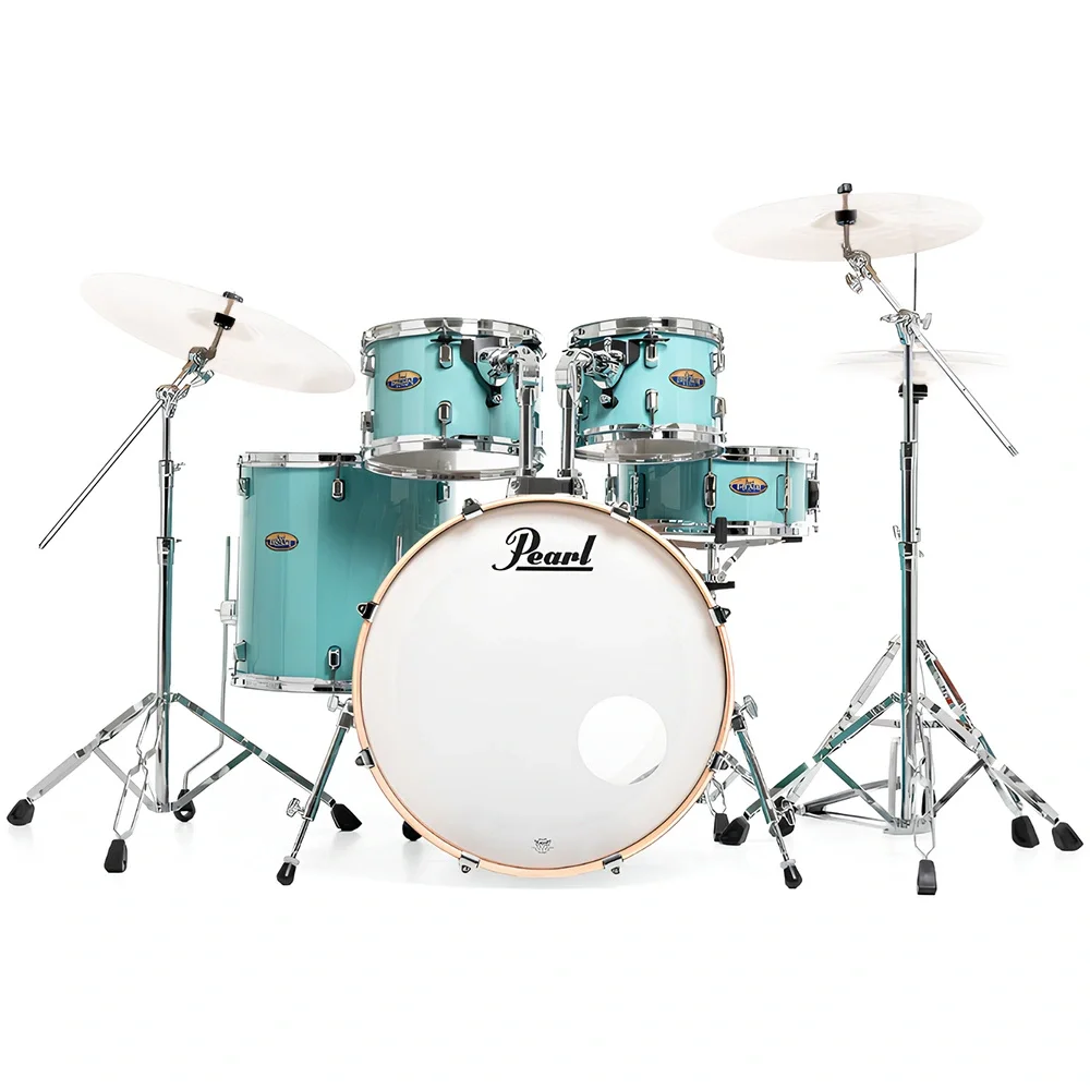 PEARL DMP905/C884 Decade Maple Turkuaz 5 Parça (20B/10T/12T/14F/14S) Aksamlı Akustik Davul Seti
