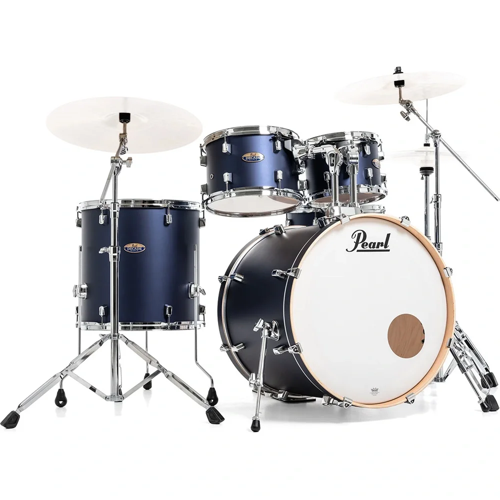 PEARL DMP925S/C207 Decade Maple Ultramarine Velvet 5 Parça (22B/10T/12T/16F/14S) Aksamlı Akustik Davul Seti