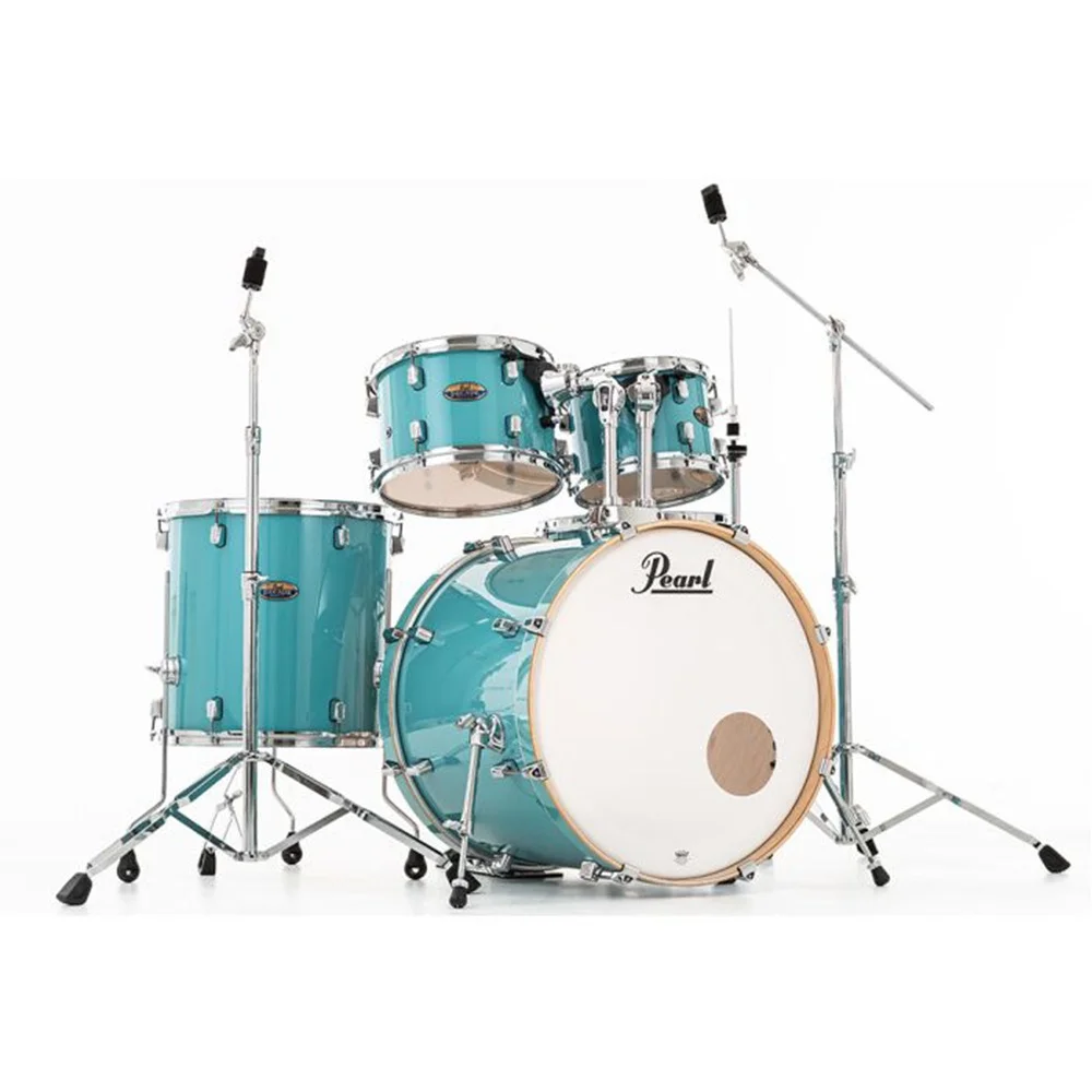 PEARL DMP925S/C884 Decade Maple  Ice Mint 5 Parça (22B/10T/12T/16F/14S) Aksamlı Akustiik Davul Seti