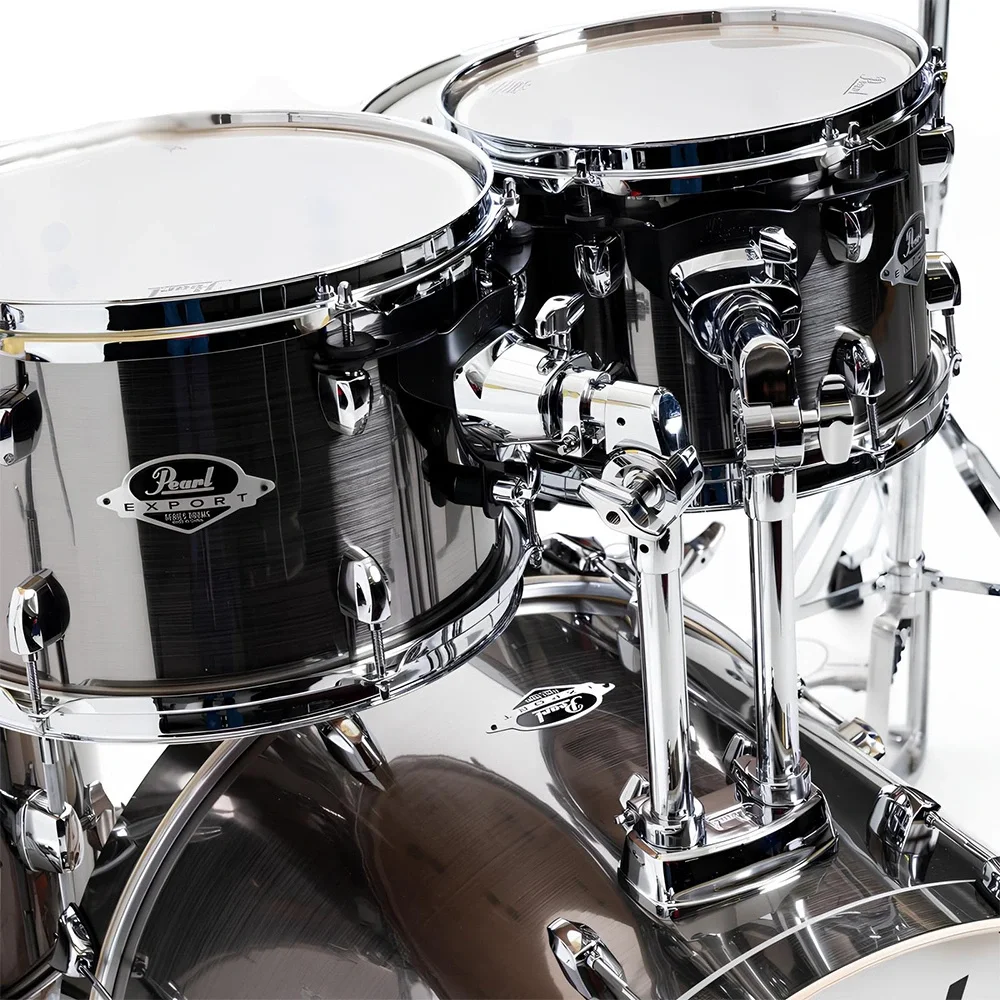 PEARL EXX725BR/C21 Export EXX Smokey Chrome 5 Parça (22B/12T/13T/16F/14S) Aksamlı ve Zilli Akustik Davul Seti