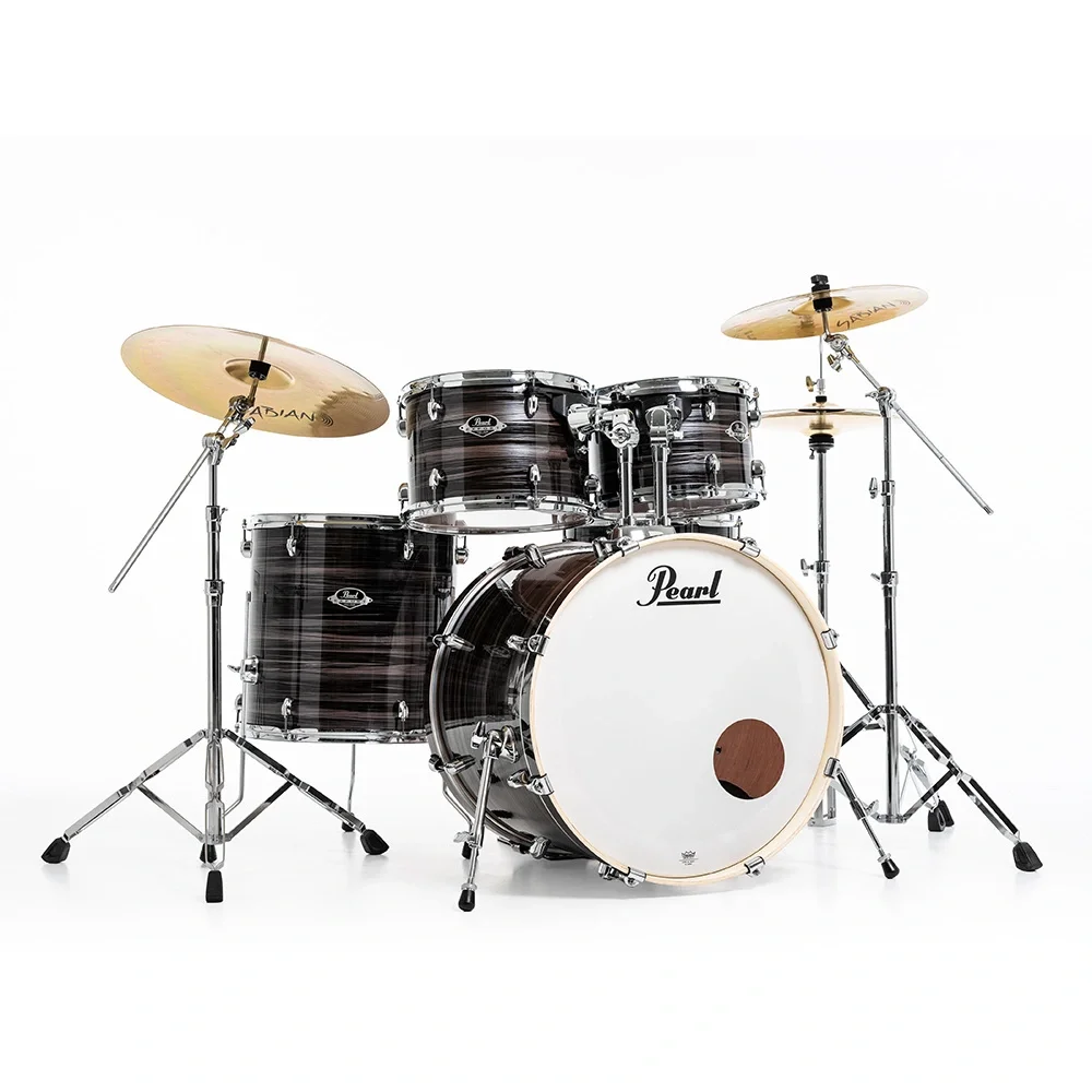 PEARL EXX725SBR/C779 Export EXX Metallic Amethyst Twist 5 Parça (22B/10T/12T/16F/14S) HWP-834 Aksam Setli ve Sabian SBR Zil Setli Akustik Davul Seti