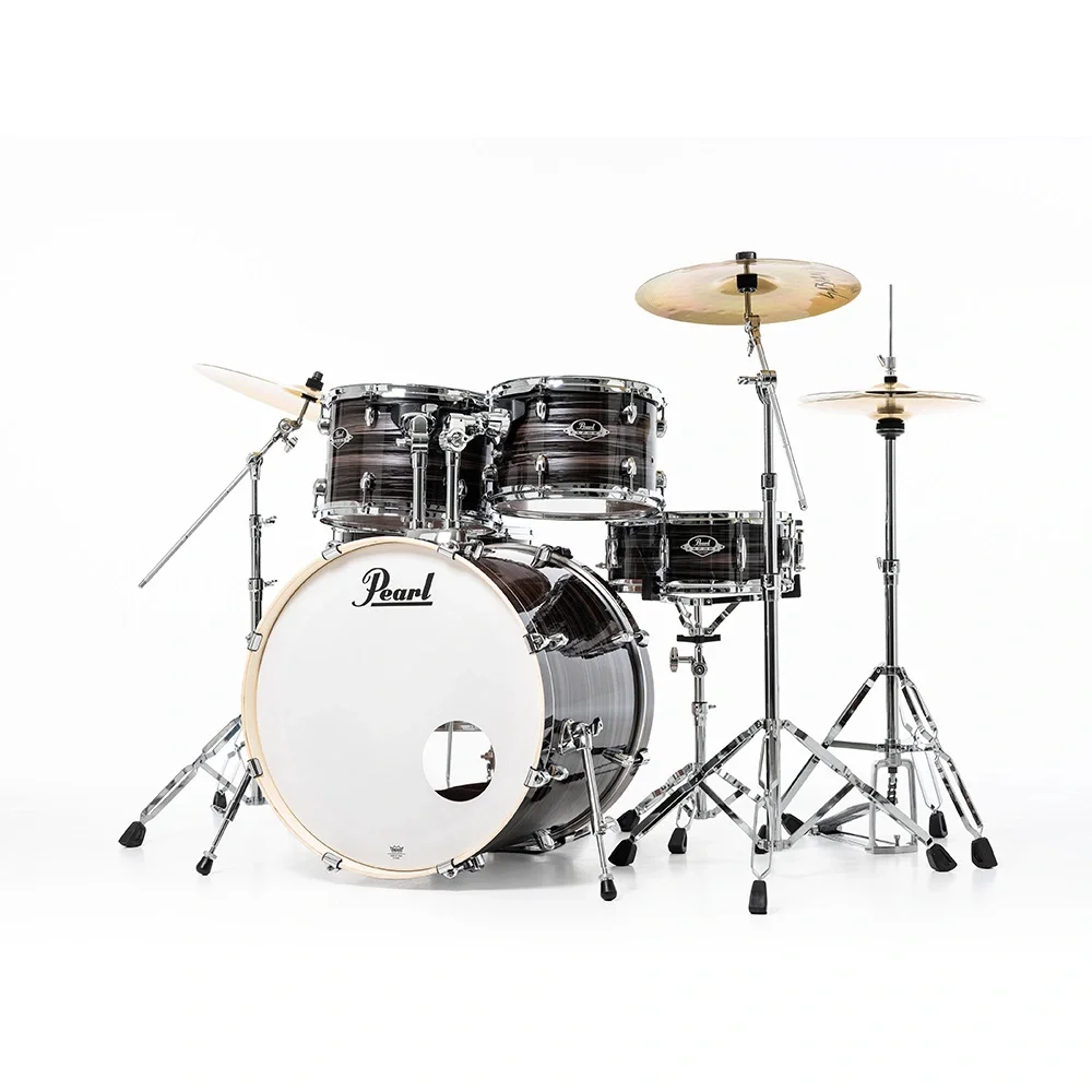 PEARL EXX725SBR/C779 Export EXX Metallic Amethyst Twist 5 Parça (22B/10T/12T/16F/14S) HWP-834 Aksam Setli ve Sabian SBR Zil Setli Akustik Davul Seti