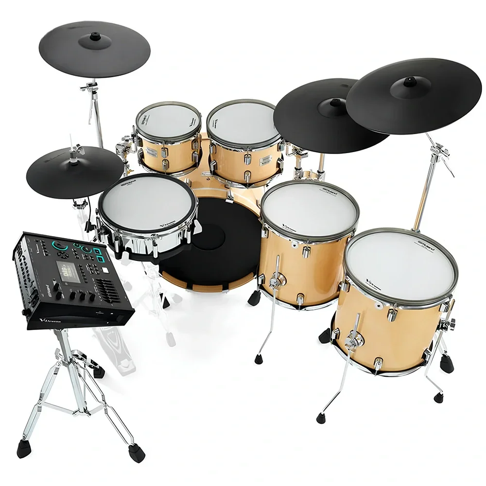 ROLAND VAD716 V-Drums Acoustic Design Gloss Natural Elektronik Davul Seti