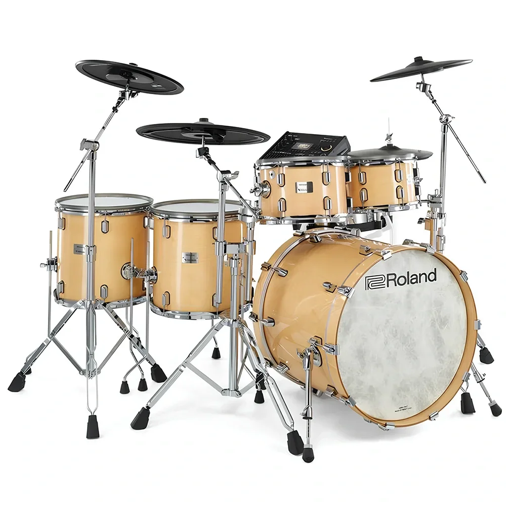 ROLAND VAD716 V-Drums Acoustic Design Gloss Natural Elektronik Davul Seti