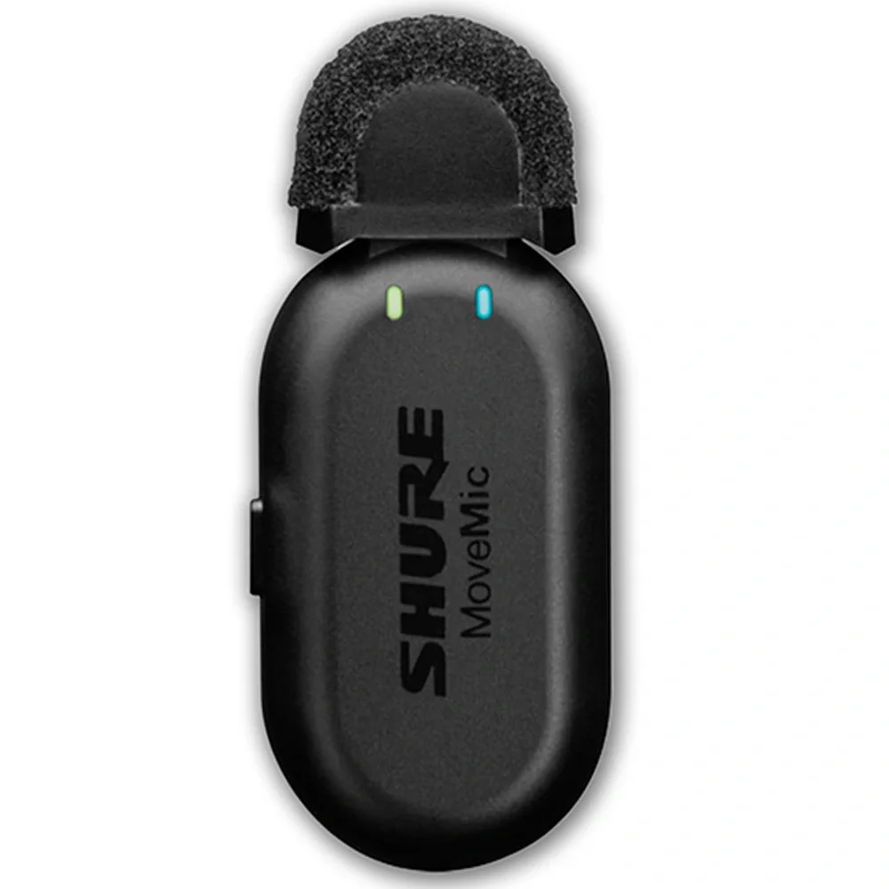 Shure MoveMic One Tek kanal Kablosuz Yaka Mikrofonu (Şarj çantası dahil)