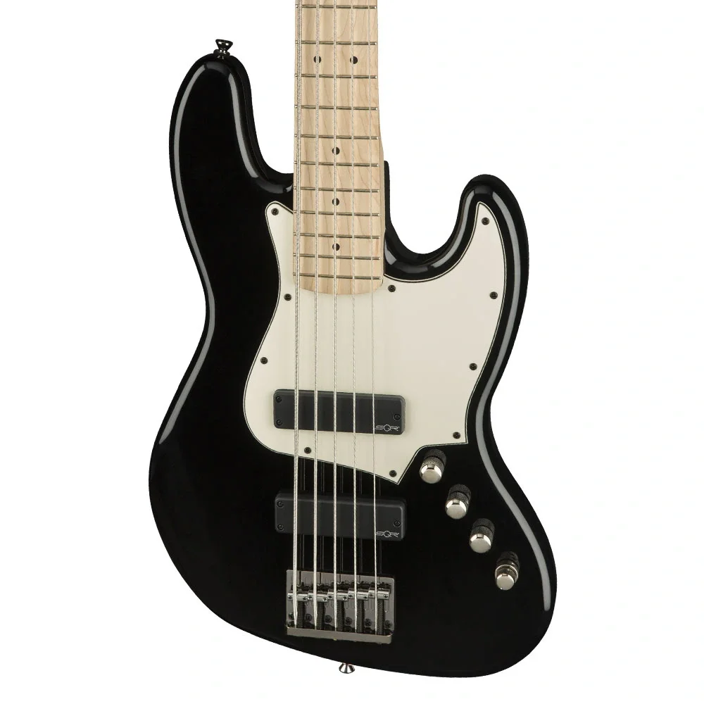 Squier Contemporary Active Jazz Bass V HH Akçaağaç Klavye Black 5 Telli Bas Gitar