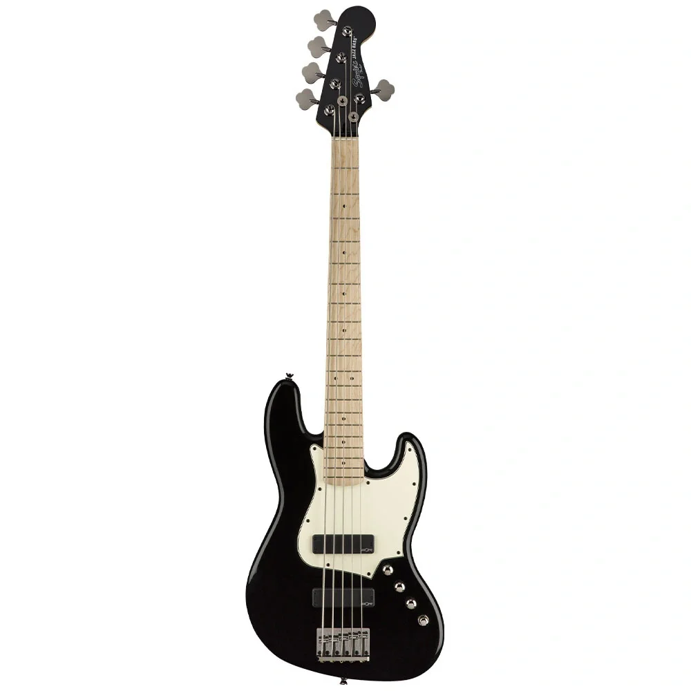 Squier Contemporary Active Jazz Bass V HH Akçaağaç Klavye Black 5 Telli Bas Gitar