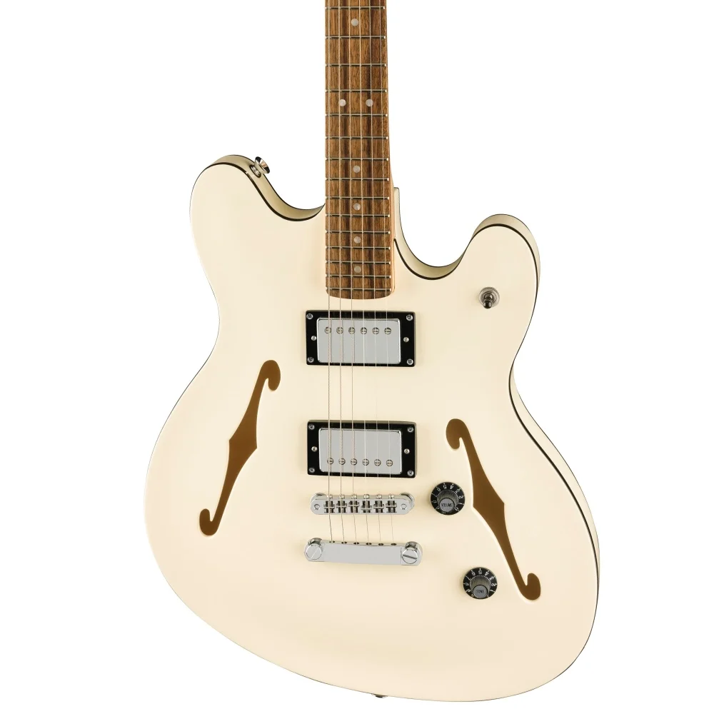 Squier Affinity Starcaster Deluxe Laurel Klavye Olympic White Elektro Gitar