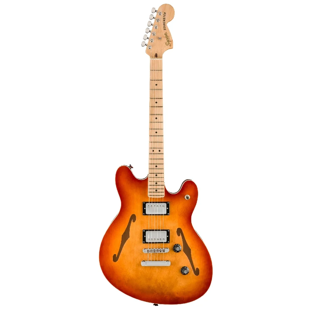 Squier Affinity Starcaster Deluxe Akçaağaç Klavye Sienna Sunburst Elektro Gitar