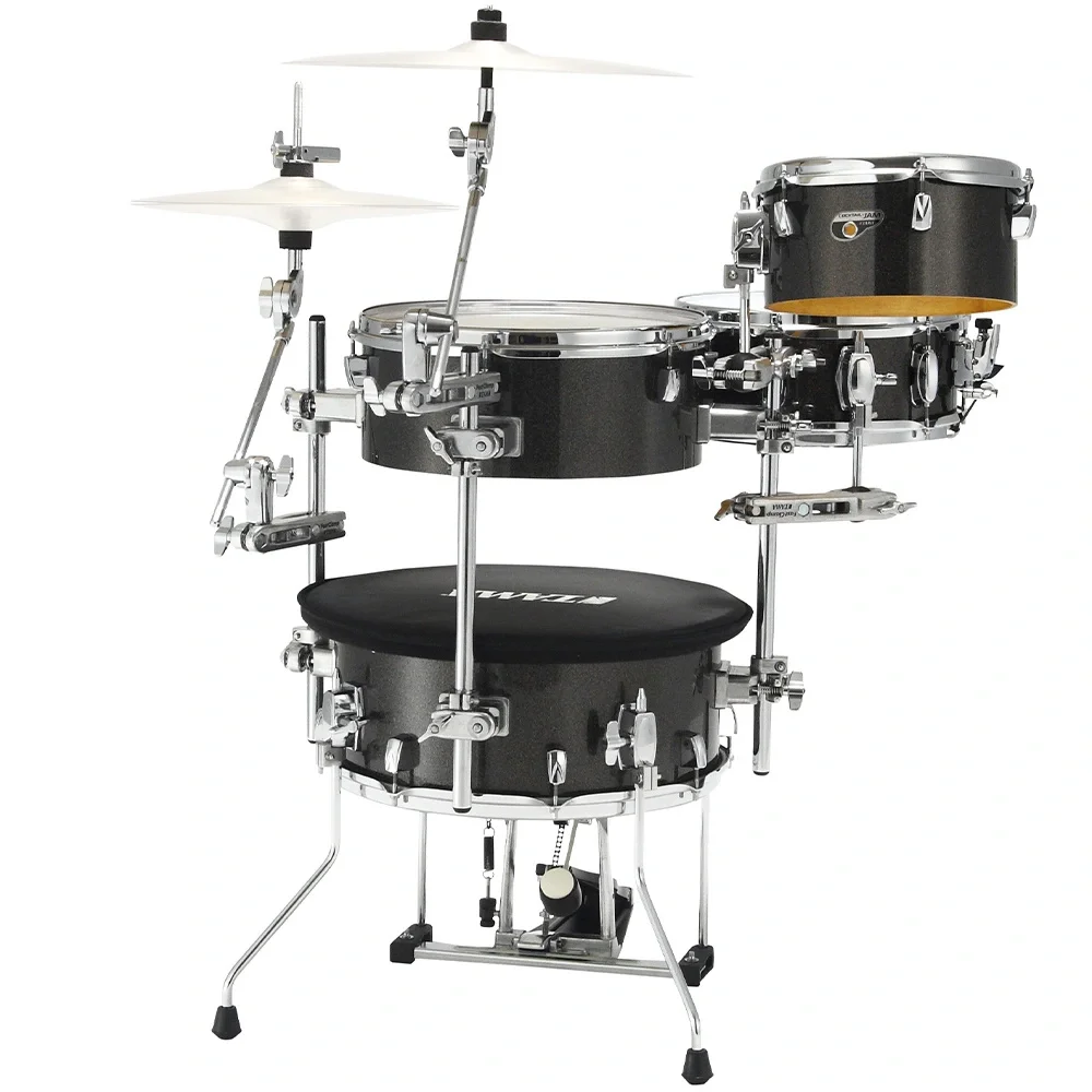 TAMA CJB46C-MGD - Cocktail-JAM Midnight Gold Sparkle 4 Parça (16B/10T/14F/12S) Aksamlı& Çantalı Kompakt Akustik Davul Seti